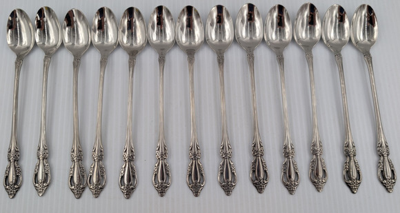 Oneida Other - 12 Oneida Distinction Deluxe HH Stainless Steel Raphael Iced Tea Spoons